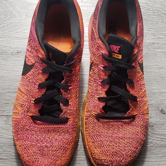 Nike Flyknit Max Total Sunset/Pink Womens Sz 8.5 - Picture 3 of 7